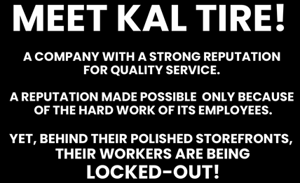 BC Unions Declare Province-Wide Kal Tire Boycott in support of Locked-Out Workers